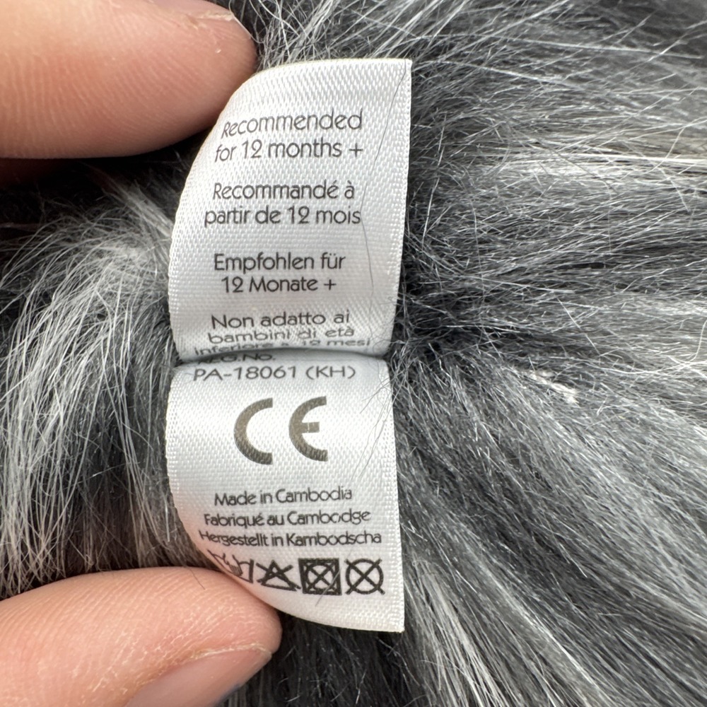 Jellycat Retired Forest Forager Grobble 7" Gray Beanbag Plush NWOT - Picture 6 of 8